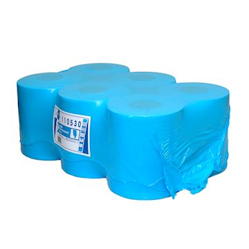 Poetspapier Midi 1-laags cellulose - blauw (6 x 300 meter)