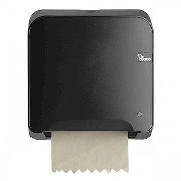 E-Tissue Handdoekdispenser Mini Matic XL - mat zwart