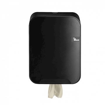 E-Tissue poetsroldispenser Midi - mat zwart