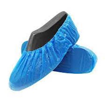 Schoenovertrek LDPE 41x15cm 30 micron - blauw (2000 stuks)