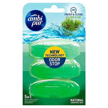 Toiletblok-navulling Ambi Pur Tea Tree & Pine (3 stuks)