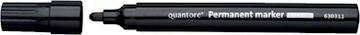 Permanent marker Quantore rond 1-1.5mm zwart (10 stuks)