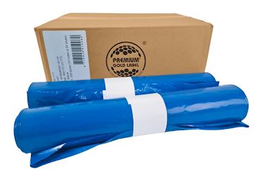 Afvalzak LDPE T70 80x110cm - blauw (10 rollen à  20 stuks)