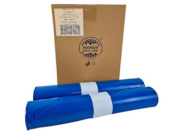 Afvalzak LDPE T50 90 x 110 cm - blauw (10 rol à 20 stuks)