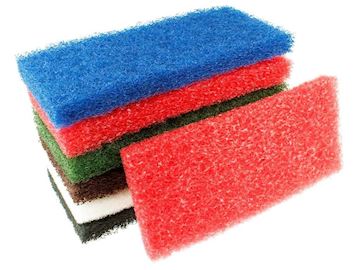 Vloerpad Scrubbee 9,5 x 15,5 cm - rood (doos à 20 stuks)