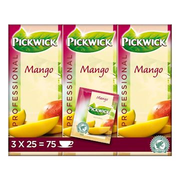 Pickwick Mango vruchtenthee (3 pak à 25 zakjes à 1,5 gram)