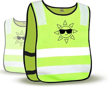 Veiligheidsvest Junior - geel  (2 stuks)