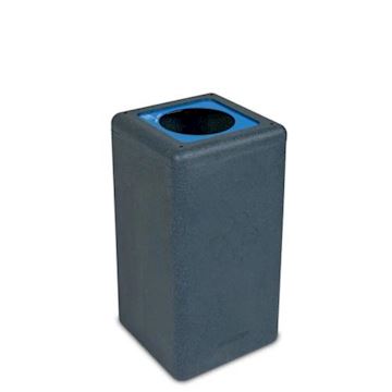 Circulaire afvalbak BrickBin Paper 65 liter - grijs/blauw