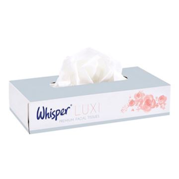 Facial tissues Whisper 2-laags (36 dozen à 98 tissues)