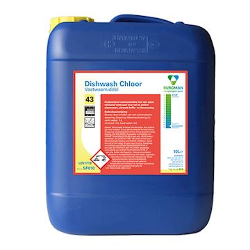 Vaatwasmiddel Burgman Pro Dishwash Chloor (can à 10 liter)