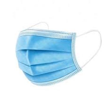 Mondmasker (3-laags) type IIR -  blauw (doos à 50 stuks)