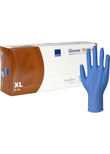 Handschoen 'XL' Excellent lange manchet - blauw (100)