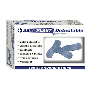 Blauwe detecteerbare pleisters Box 100st