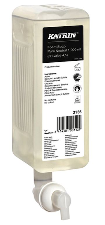 Handzeep Katrin Clean foam soap (6 flessen à 1000ml)