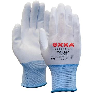 Handschoen 'S' Oxxa PU-Flex 14-083 nylon Cat2 - wit