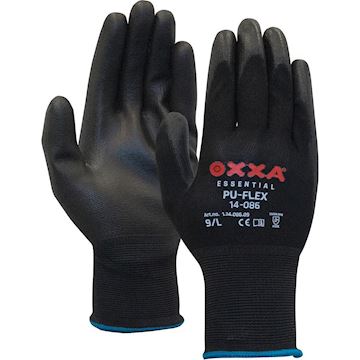 Handschoen 'S' Oxxa PU-Flex 14-086 nylon Cat2 - zwart