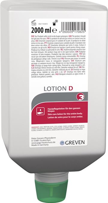 Handcreme Greven Lotion D (flacon à 2 liter)