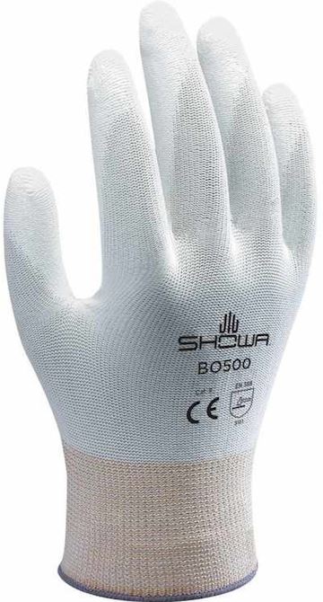 Handschoen 'S'  Showa B0500 wit