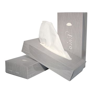 Gezichtsdoekjes Euro facial tissues 2-laags (100 stuks)