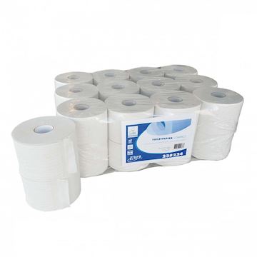 Toiletpapier Compact (zonder dop) 2- laags recycled - wit