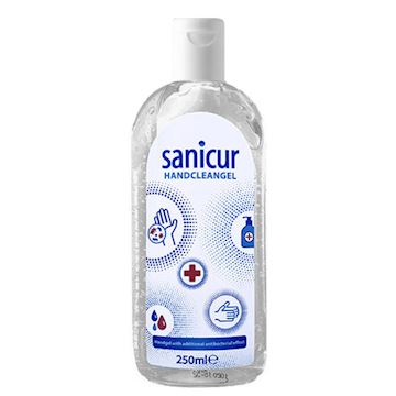 Handgel antibacterieel - knijpfles à 250 ml