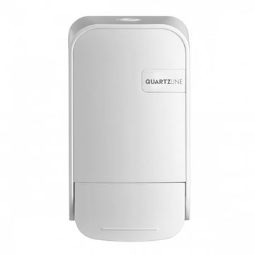 Zeep- en toiletseatcleanerdispenser Quartzline - wit