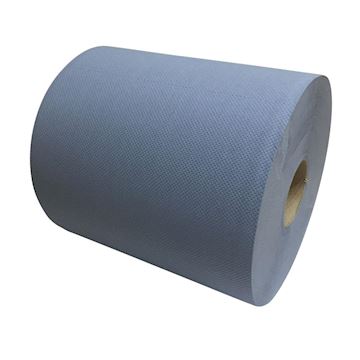 Industriepapier 2-laags 26 cm x 190 mtr. - blauw (2 rol)