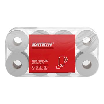 Toiletpapier Katrin Basic 2-laags (64 rollen à 250 vellen)