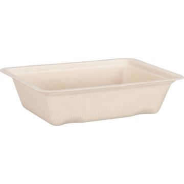 Snackbak A7 (bagasse) Depa 123 x 93 x 32mm (16 x 50 stuks)