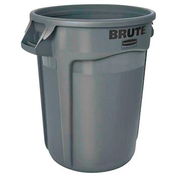 Container rond Rubbermaid BRUTE® - grijs (inhoud 121,1 liter