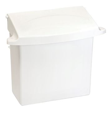 Afvalbak sanitair Rubbermaid 5-liter - wit