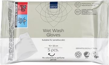 Vochtige washandjes Abena Verzorgend Wassen (pak à 5 stuks)