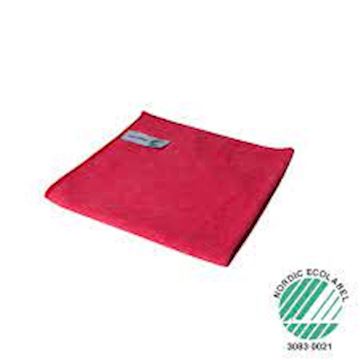 Microvezeldoek 40x40cm Nordic Eco label - rood (10 stuks)