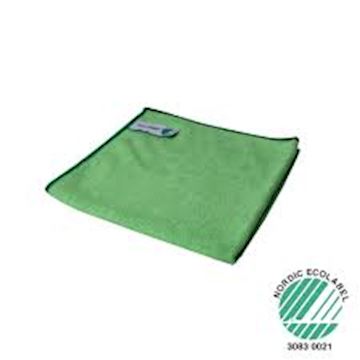 Microvezeldoek 40x40cm Nordic Eco label - groen (10 stuks)