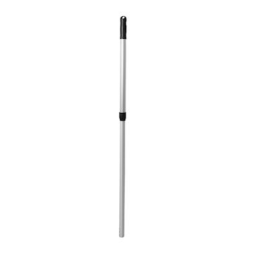 Telescoopsteel (aluminium) met gat 60 - 100 cm - zwart