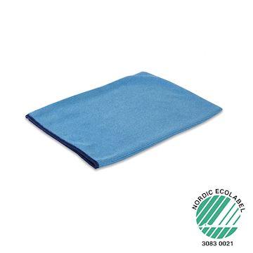 Microvezel washandschoen 15 x 21 cm - blauw (pak à 10 stuks)