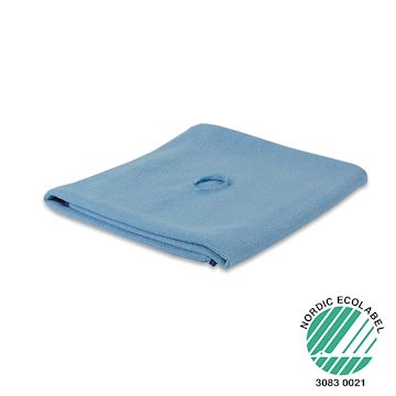 Microvezel dweil met steelgat 60 x 70 cm - blauw (10 stuks)