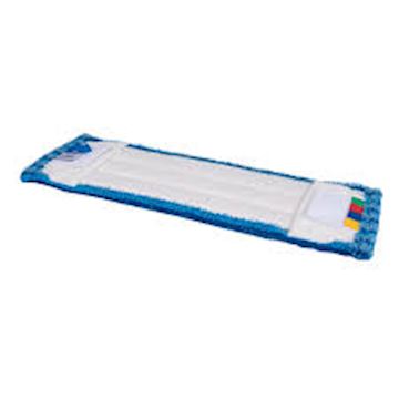 Microvezel vlakmop scrub blauw 40cm.