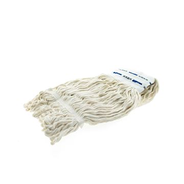 Vloermop gelust met band Wecoline 450 gram - wit