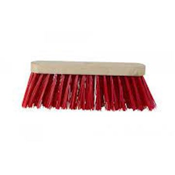 Straatbezem PET 30 x 6,5 x 15 cm - rood