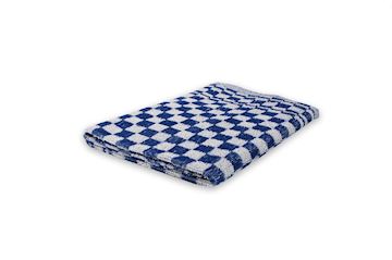 Keukendoek geblokt 60 x 60 cm - blauw/wit (pak à 6 stuks)