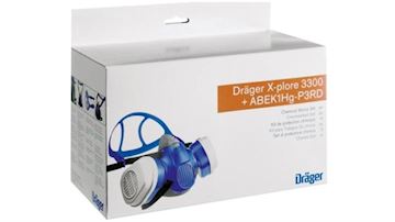 Halfgelaatsmasker Dräger X-plore 3300 + ABEK1Hg-P3 filters